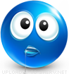 Innocent Face smiley (Blue Face Emoticons)