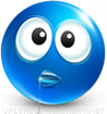 Innocent Face emoticon (Blue Face Emoticons)