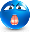 Mock emoticon (Blue Face Emoticons)