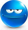 So What? emoticon (Blue Face Emoticons)