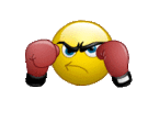 Boxer knockout animated emoticon