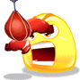 Boxing speed bag animated emoticon