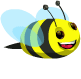 Bee smiley (Bug and insect emoticons)