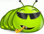 icon of cool caterpillar