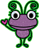 Glitter Bug emoticon (Bug and insect emoticons)