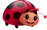 Ladybug smiley (Bug and insect emoticons)