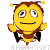 Singing Bee emoticon (Bug and insect emoticons)