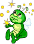 singing grasshopper smiley