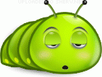 icon of sleepy caterpillar