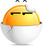 Hatched emoticon (Butter Face emoticons)