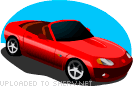 icon of moving sports car