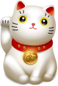 good fortune cat emoticon