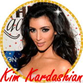 Kim Kardashian animated emoticon