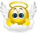 Angel 2 smiley (Christianity emoticons)