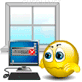 emoticon of Throw Computer