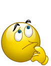 Confused face animated emoticon