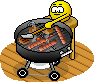 Barbeque emoticon (Animated cooking emoticons)