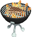 Steak on the Grill emoticon (Animated cooking emoticons)