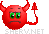icon of angry devil