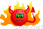 fiery devil emoticon