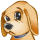 icon of cute puppy crying