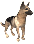German Shepherd Dog Barking emoticon (Dog emoticons)
