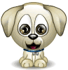 Happy Puppy emoticon (Dog emoticons)