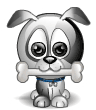 Puppy animated emoticon