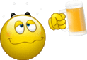 Beer Cheers smiley (Drinking smileys)