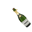 Champagne popping animated emoticon