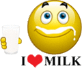 I love Milk emoticon