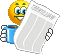 smiley of reading newspaper