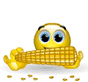 Corn on the cob emoticon (Eating smileys)