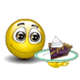 eating pie emoticon