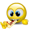 Eating Pizza emoticon (Eating smileys)