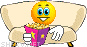Eating Popcorn emoticon (Eating smileys)