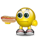 Hotdog emoticon (Eating smileys)