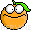 Orange emoticon