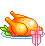 Oven Hot Chicken emoticon (Eating smileys)