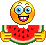 Watermelon emoticon (Eating smileys)