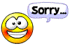 Sorry and Blushed animated emoticon