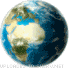 Spinning Earth animated emoticon