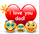 I Love You Dad emoticon (Family emoticons)