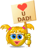 Love You Dad smiley (Family emoticons)