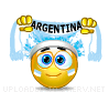 Argentina Fan emoticon (Sports fan emoticons)