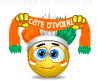 Cote d’Ivoire Fan emoticon (Sports fan emoticons)