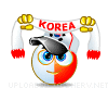 Fan of South Korea animated emoticon