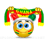 Ghana Supporter emoticon (Sports fan emoticons)