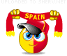 Jovial Spain Fan emoticon (Sports fan emoticons)