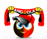 Supporter of Angola emoticon (Sports fan emoticons)